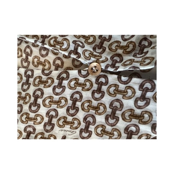 Gucci Horsebit Print Cotton Lawn Tunic Top - Picture 15 of 16